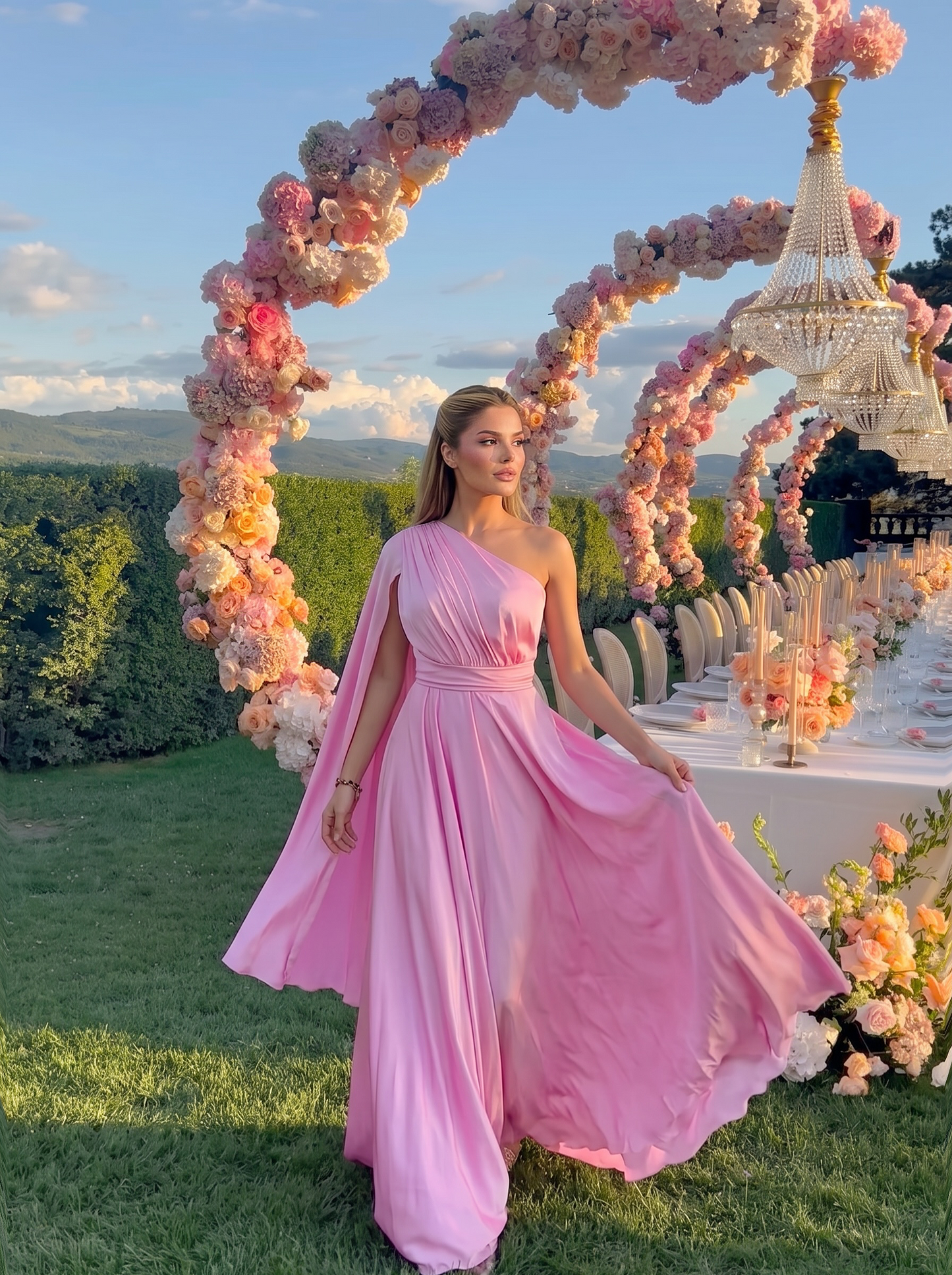 Рокля с едно рамо
